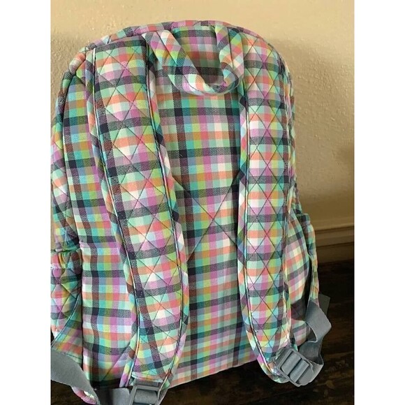 Vera Bradley Essential Large Backpack Gingham Plaid-NWT - Picture 4 of 5